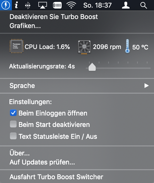 Turbo Boost Switcher